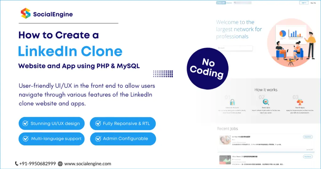 Create a LinkedIn Clone Website and App Using PHP and MySQL